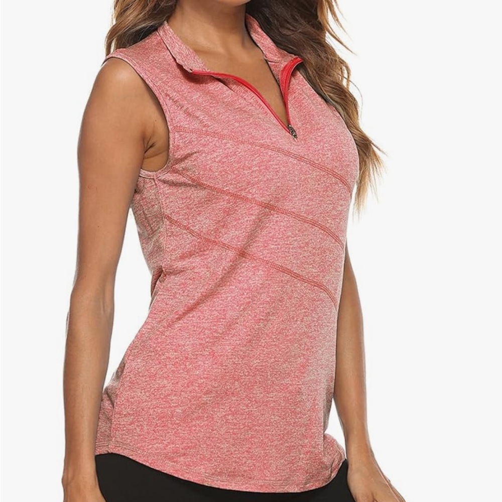 Women's Sleeveless Red Top